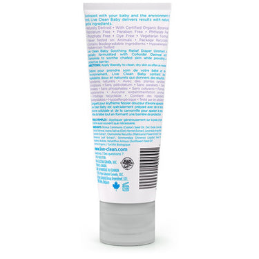Live Clean Baby Soothing Oatmeal Relief Diaper Ointment